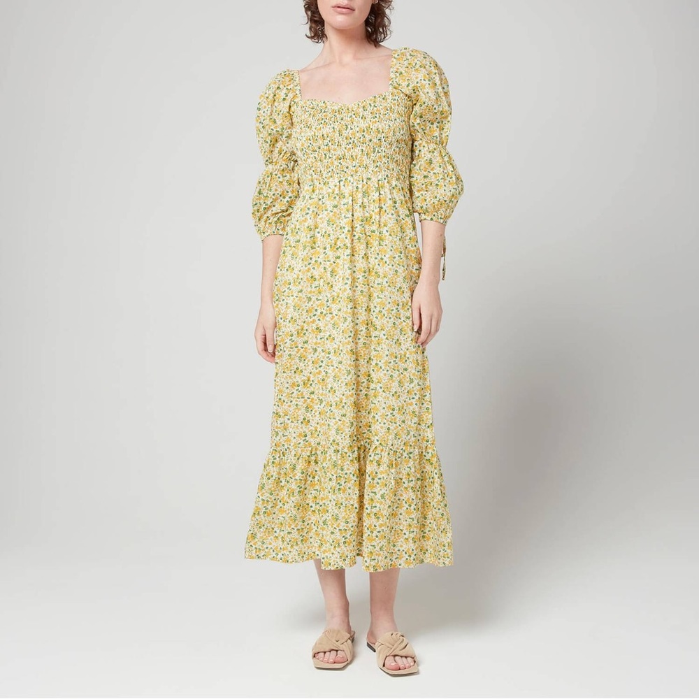 NWT Faithfull the Brand Palino Midi Dress